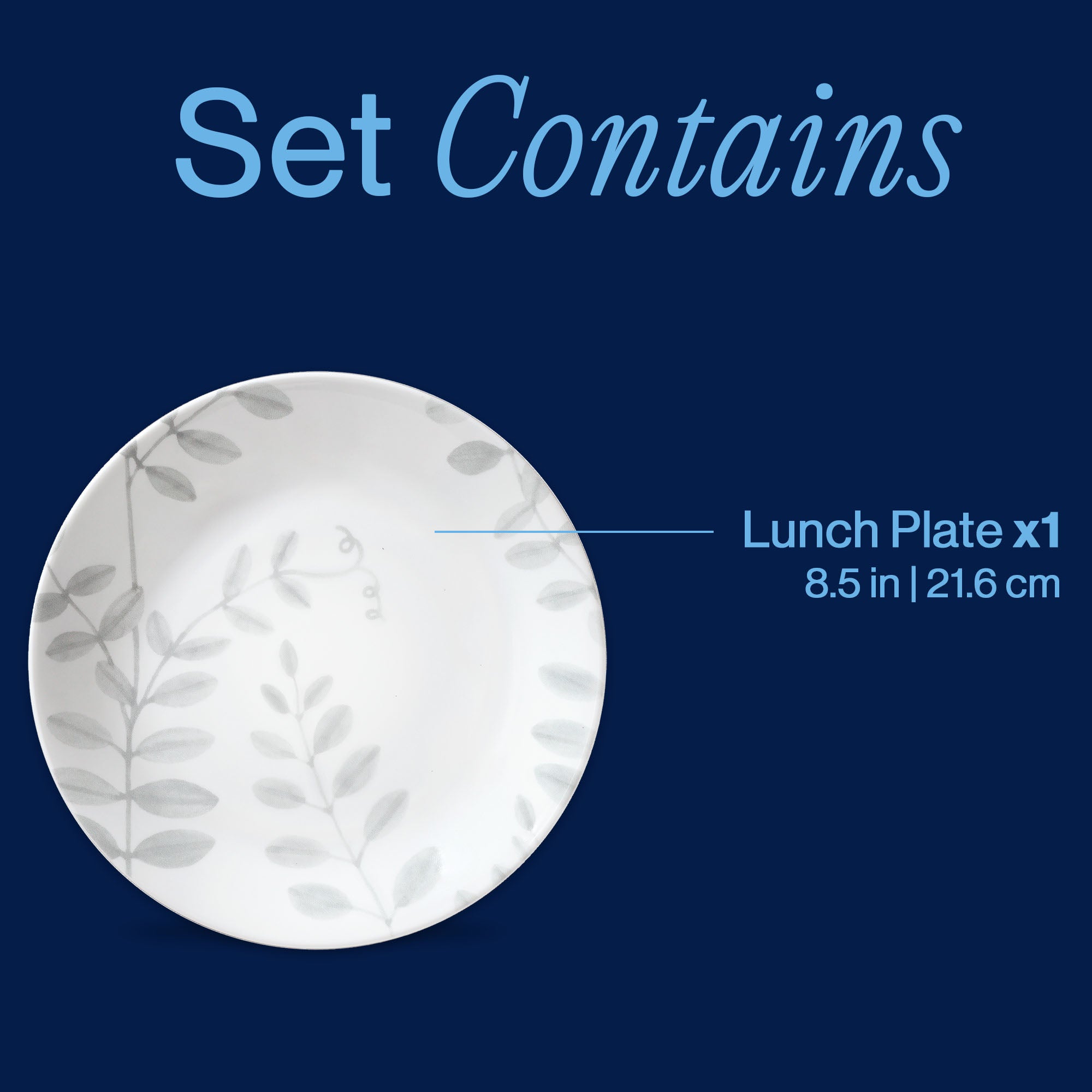 Corelle® Flowing Fern 8.5 Lunch Plate - Image 3