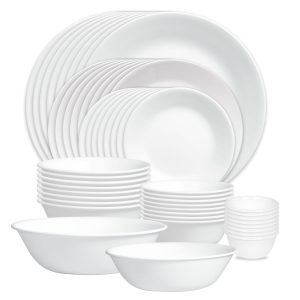 Corelle® Winter Frost White 50-piece Dinnerware Set. Service for 8. EXCLUSIVE