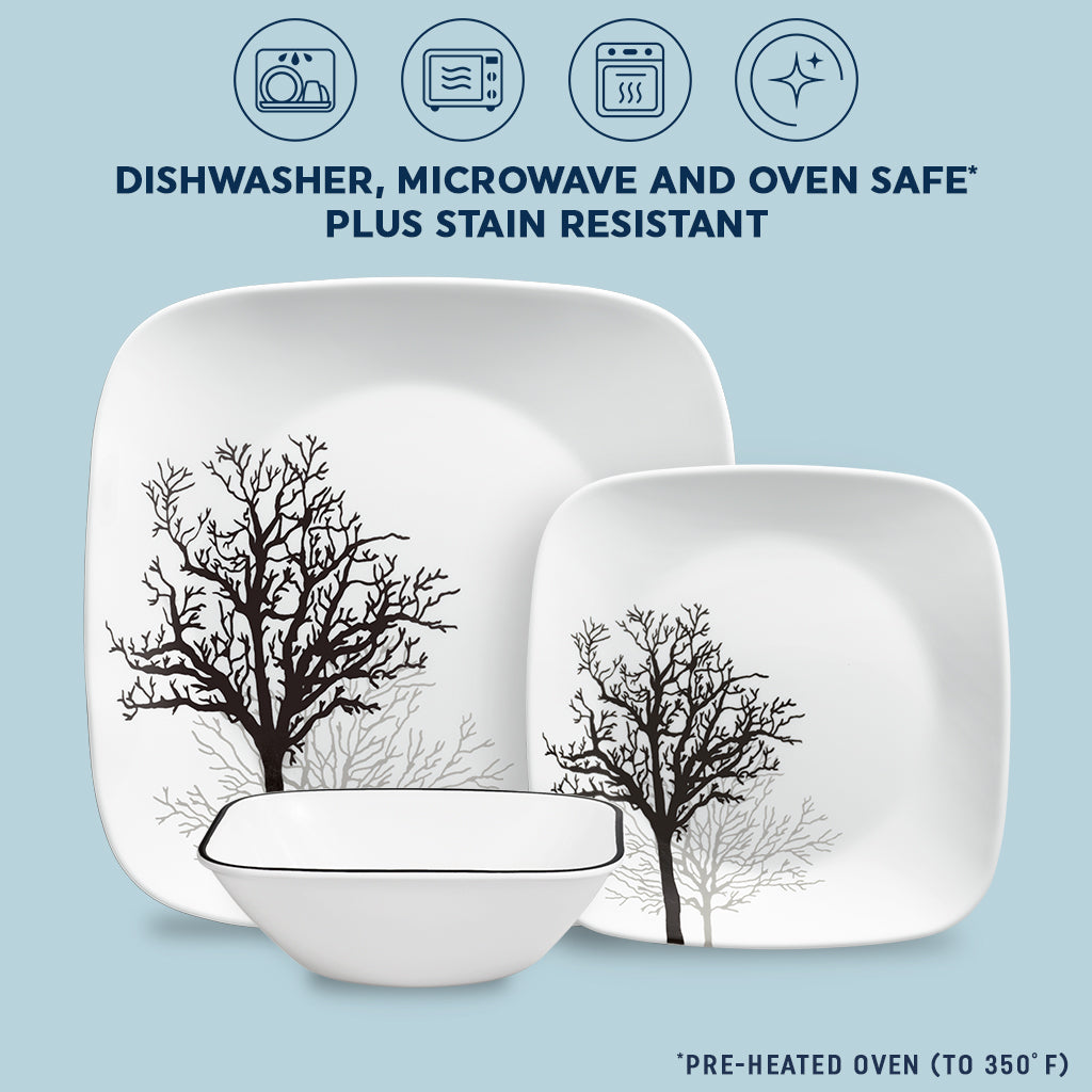 Corelle® Timber Shadows 12-piece Dinnerware Set. Service for 4 - Image 5