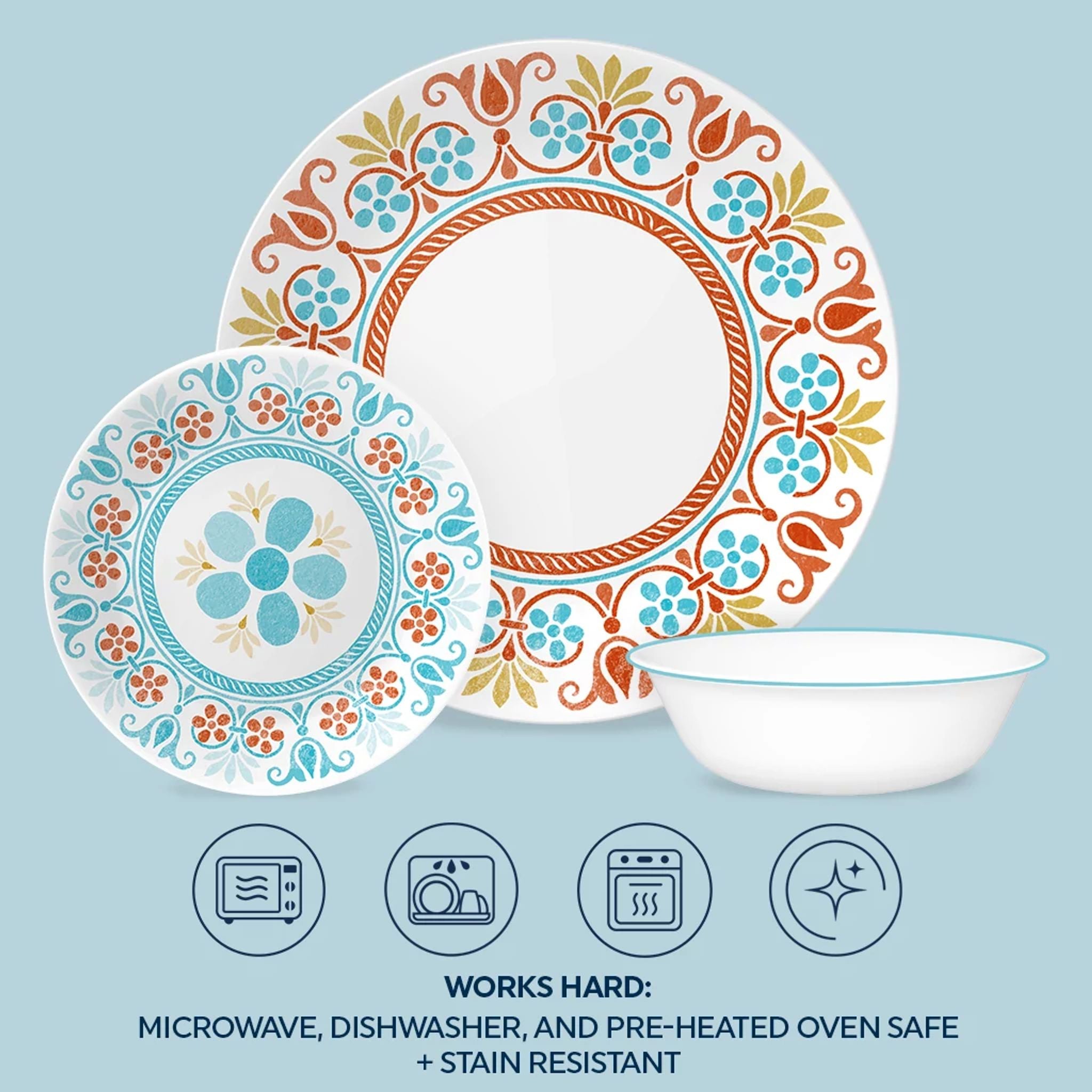 Corelle® Global Collection Terracotta Dreams 18-piece Dinnerware Set. Service for 6 - Image 6