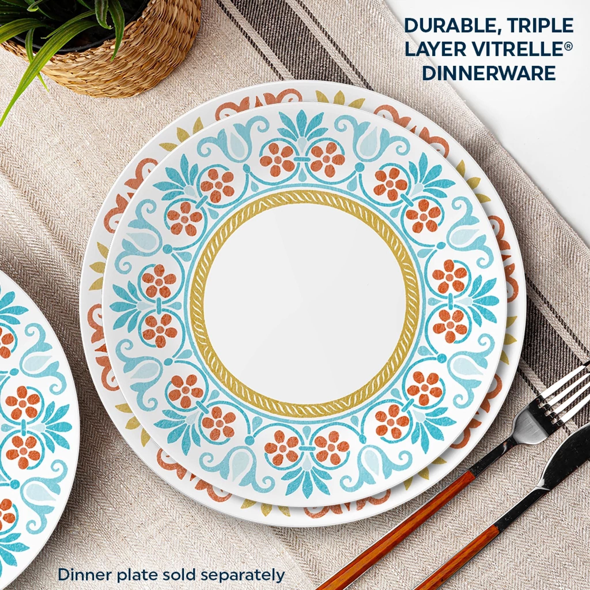 Corelle® Global Collection Terracotta Dreams. 8.5 Salad Plates. 6-pack - Image 3