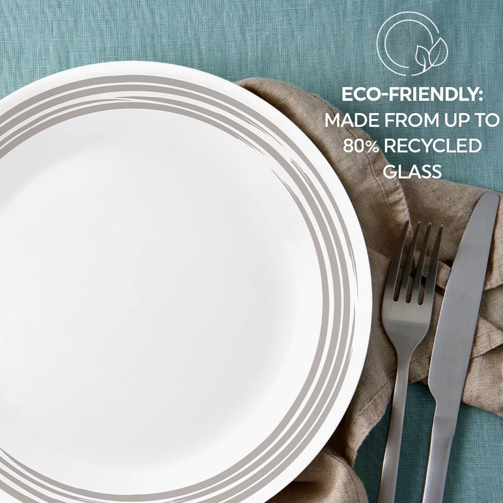 Corelle® Brushed Silver 10.25 Dinner Plate - Image 6
