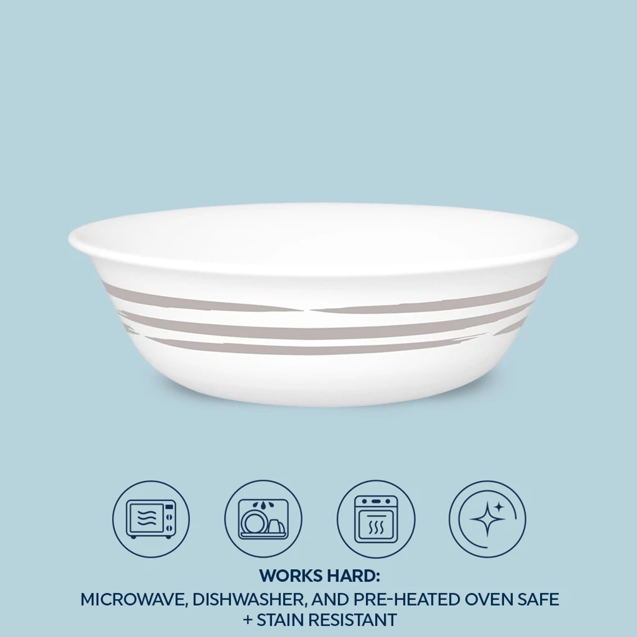 Corelle® Brushed Silver 18-ounce Cereal Bowl - Image 3