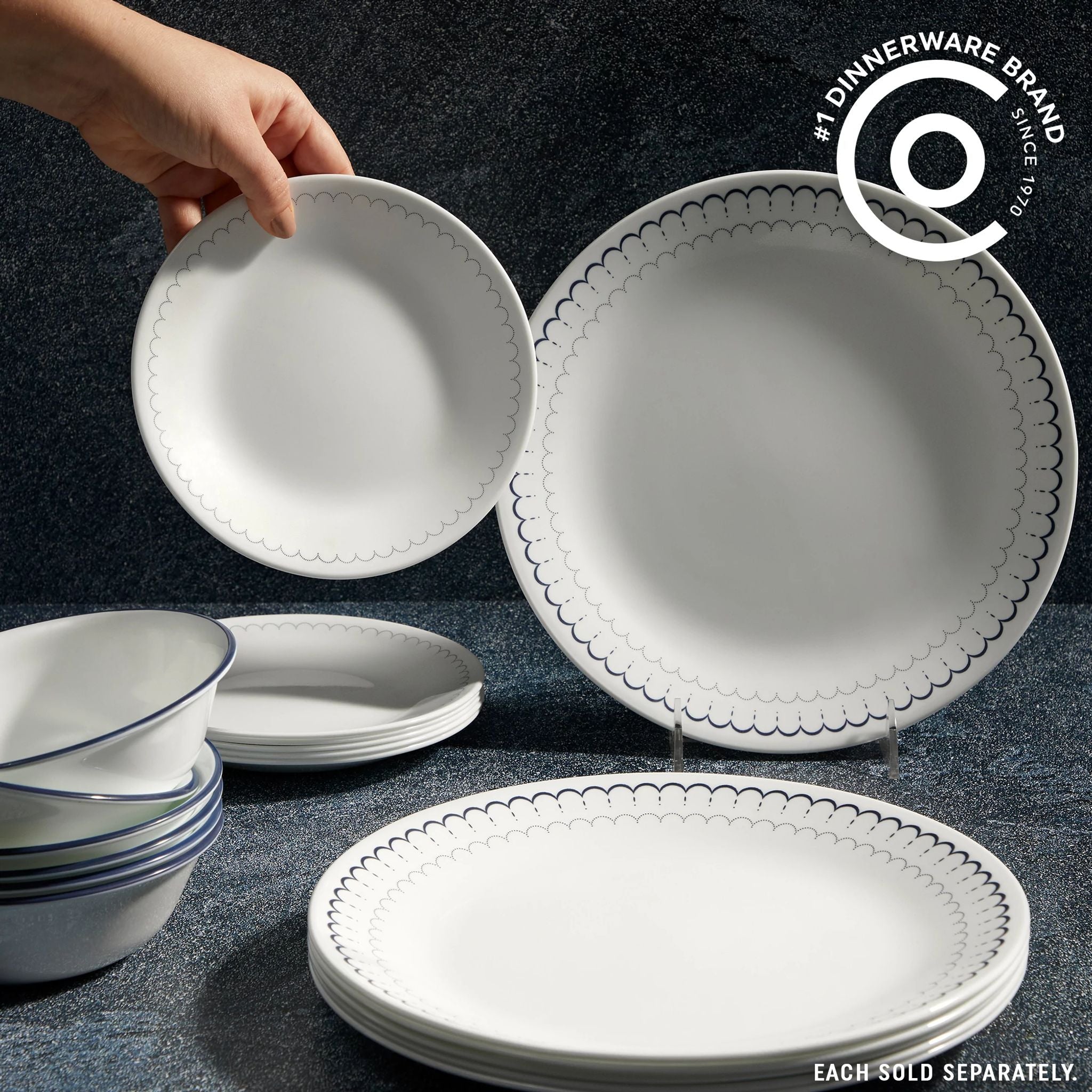 Corelle® Caspian Lace 6.75 Appetizer Plate - Image 2