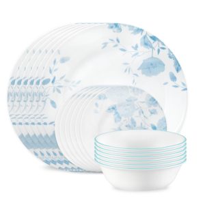 Corelle® Blue Bouquet 18-piece Dinnerware Set. Service for 6